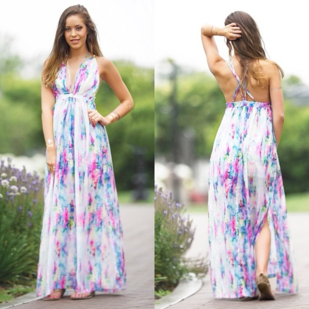 L’atiste by Amy - Maxi Dress - Size Small- lined